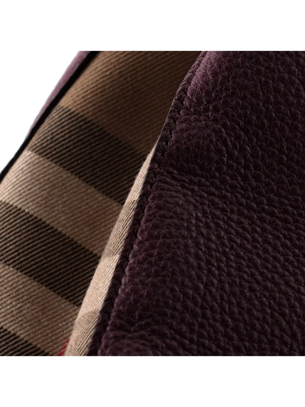 Burberry Banner Tote Leather And House #331106B87B